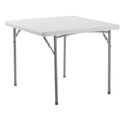 Global Industrial 36 x 36 Plastic Folding Table, 29H, White 695852